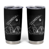 Bigfoot Camping Under Meteor Showers Tumbler Cup Stargazer Gift