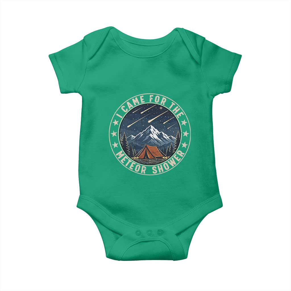 I Came For The Meteor Shower Baby Onesie Funny Astronomy Camping