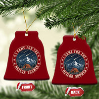 I Came For The Meteor Shower Ceramic Ornament Funny Astronomy Camping