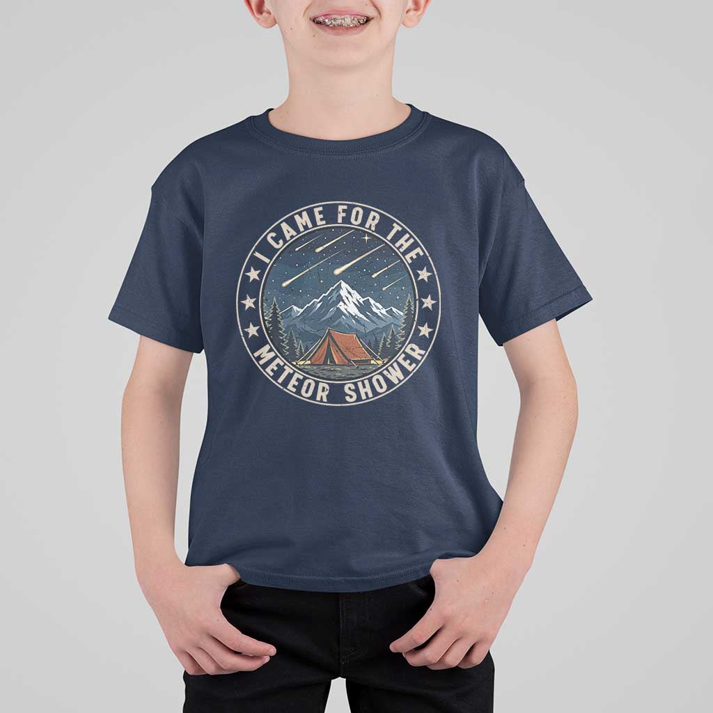 I Came For The Meteor Shower T Shirt For Kid Funny Astronomy Camping