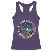 I Came For The Meteor Shower Racerback Tank Top Funny Astronomy Camping