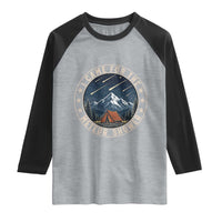 I Came For The Meteor Shower Raglan Shirt Funny Astronomy Camping