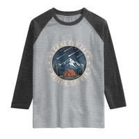 I Came For The Meteor Shower Raglan Shirt Funny Astronomy Camping
