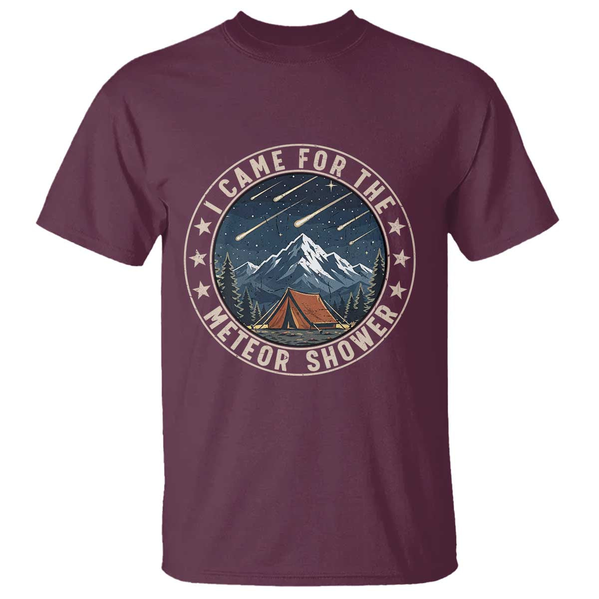 I Came For The Meteor Shower T Shirt Funny Astronomy Camping