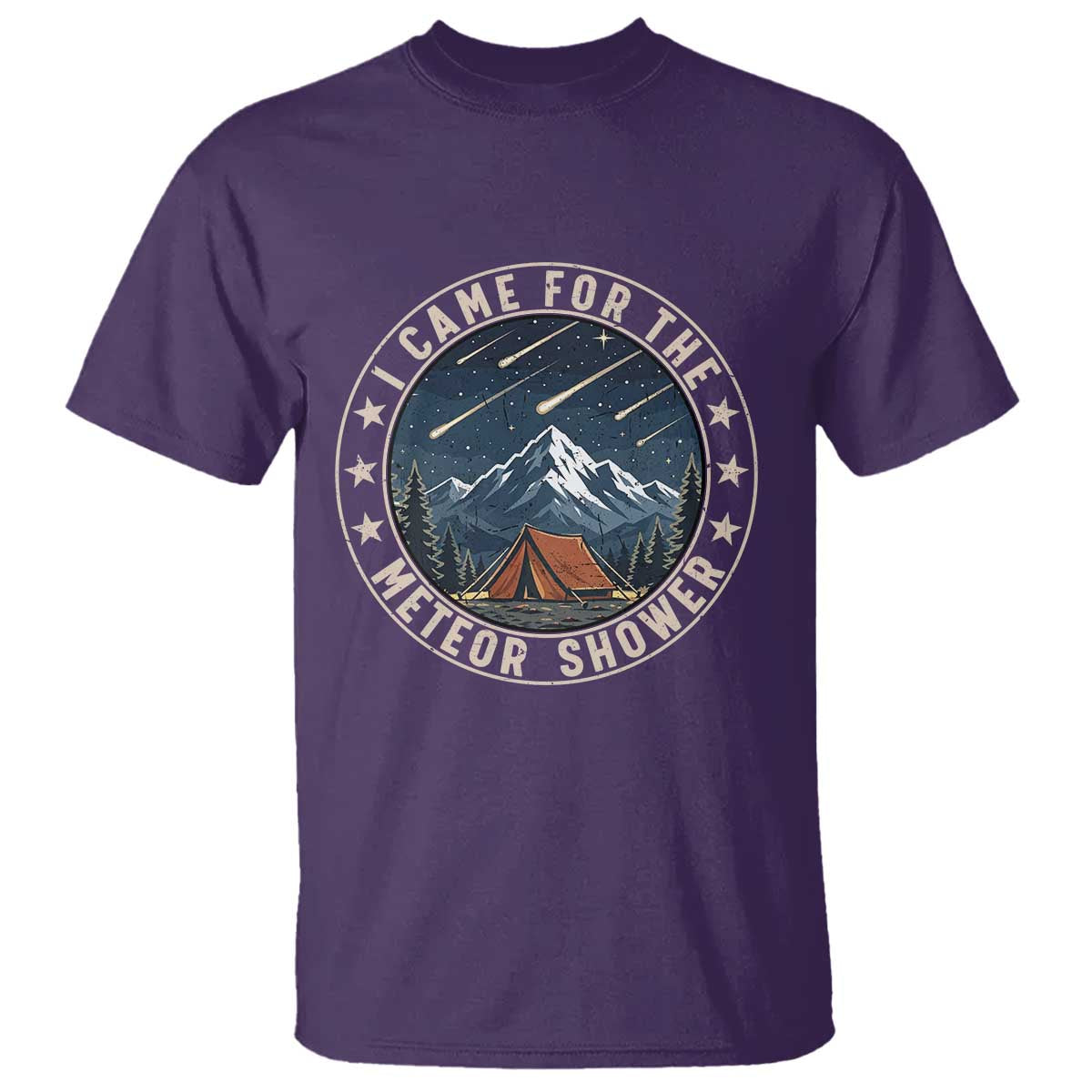 I Came For The Meteor Shower T Shirt Funny Astronomy Camping
