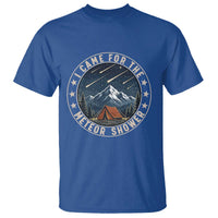 I Came For The Meteor Shower T Shirt Funny Astronomy Camping