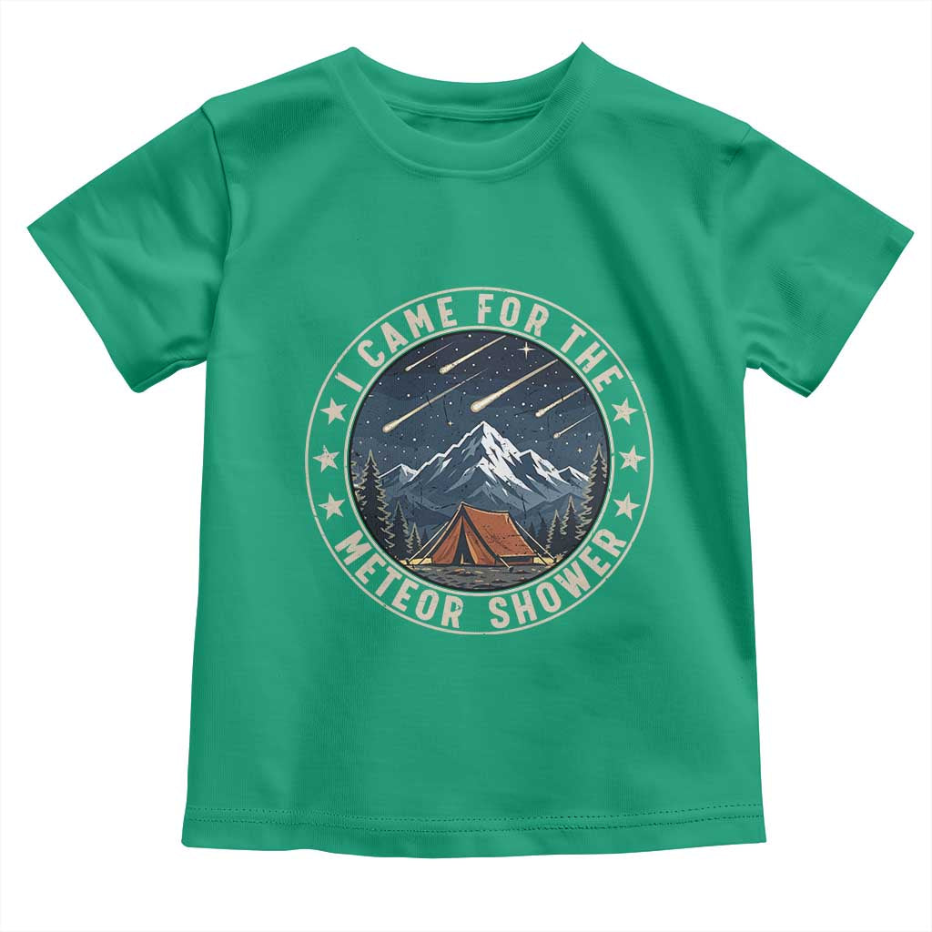 I Came For The Meteor Shower Toddler T Shirt Funny Astronomy Camping