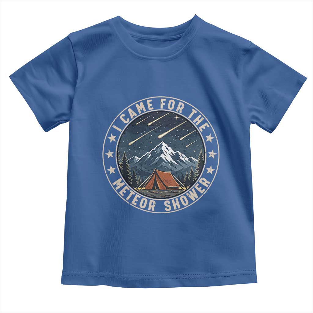 I Came For The Meteor Shower Toddler T Shirt Funny Astronomy Camping