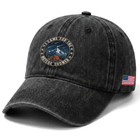 I Came For The Meteor Shower Washed Cotton Baseball Cap Funny Astronomy Camping
