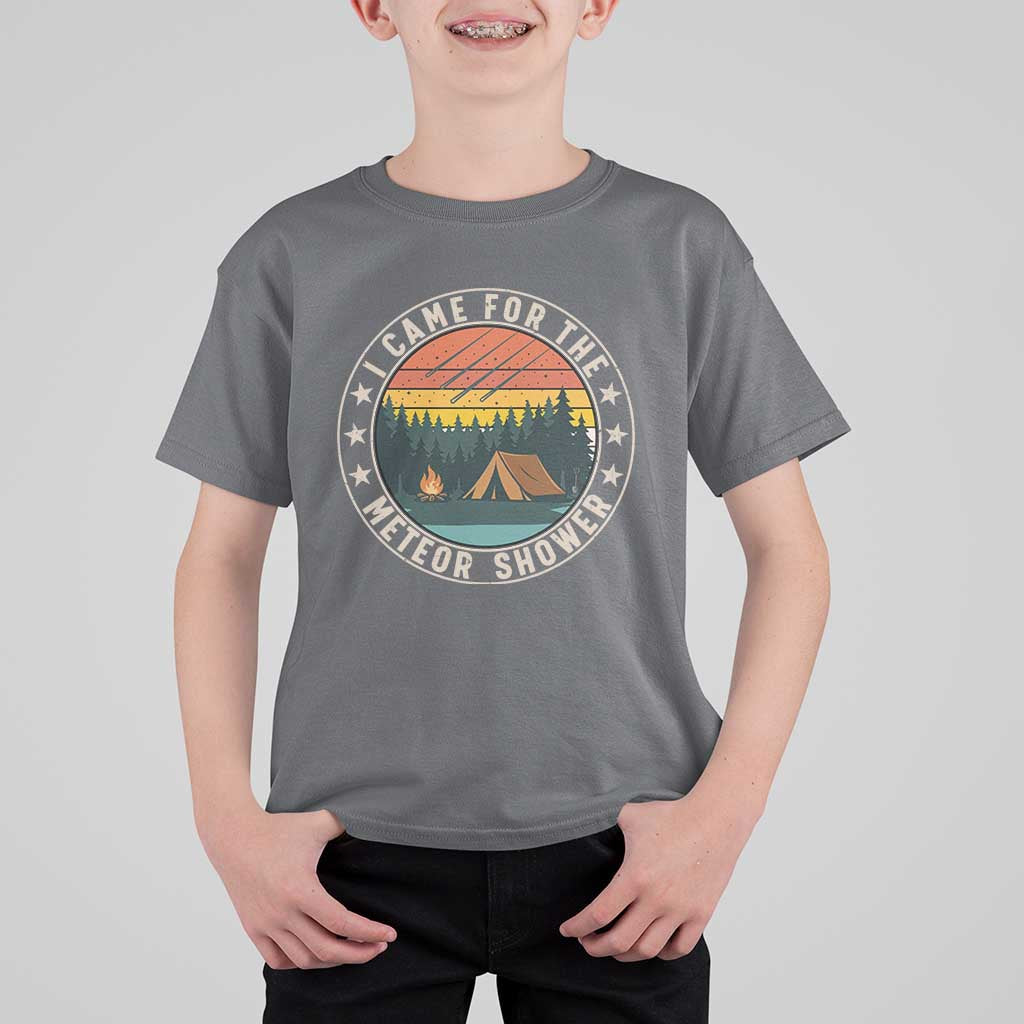 I Came For The Meteor Shower T Shirt For Kid Stargazer Camping Gift