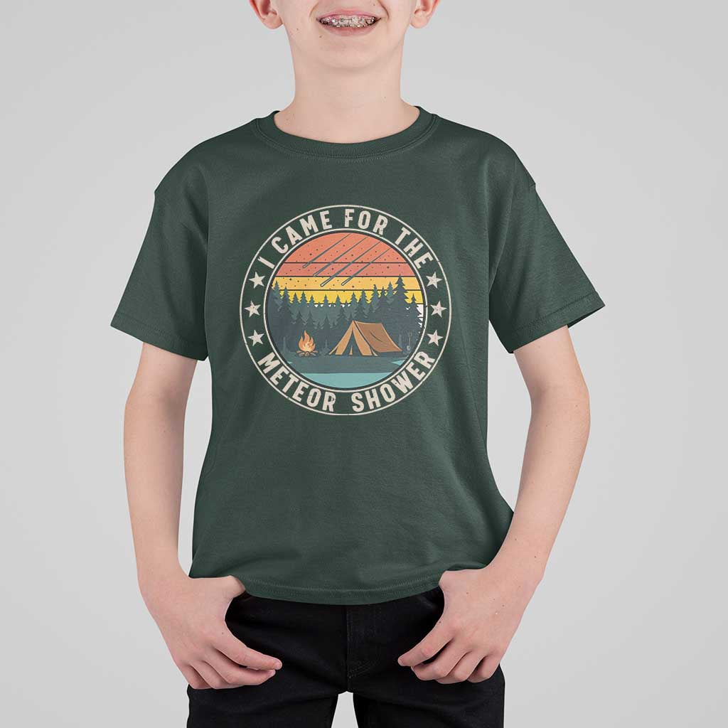 I Came For The Meteor Shower T Shirt For Kid Stargazer Camping Gift