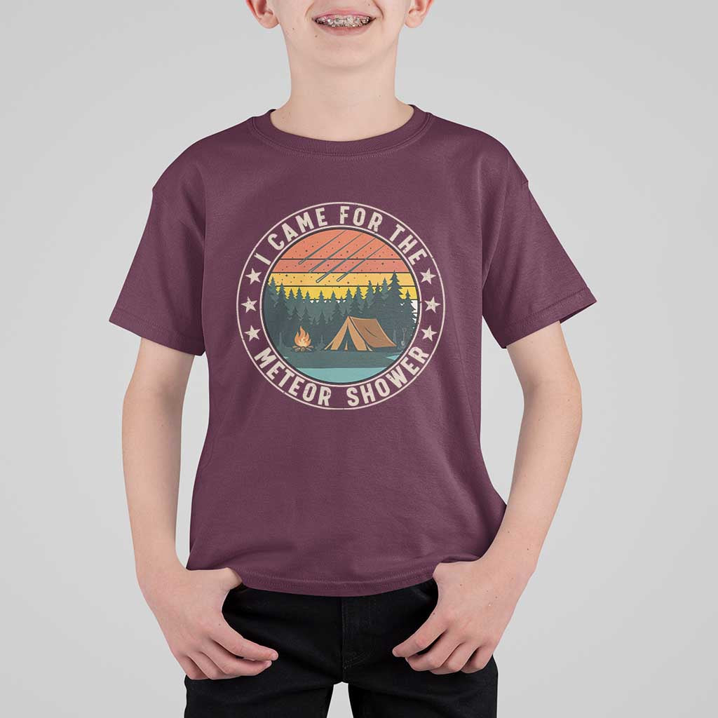 I Came For The Meteor Shower T Shirt For Kid Stargazer Camping Gift