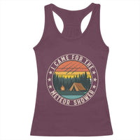 I Came For The Meteor Shower Racerback Tank Top Stargazer Camping Gift
