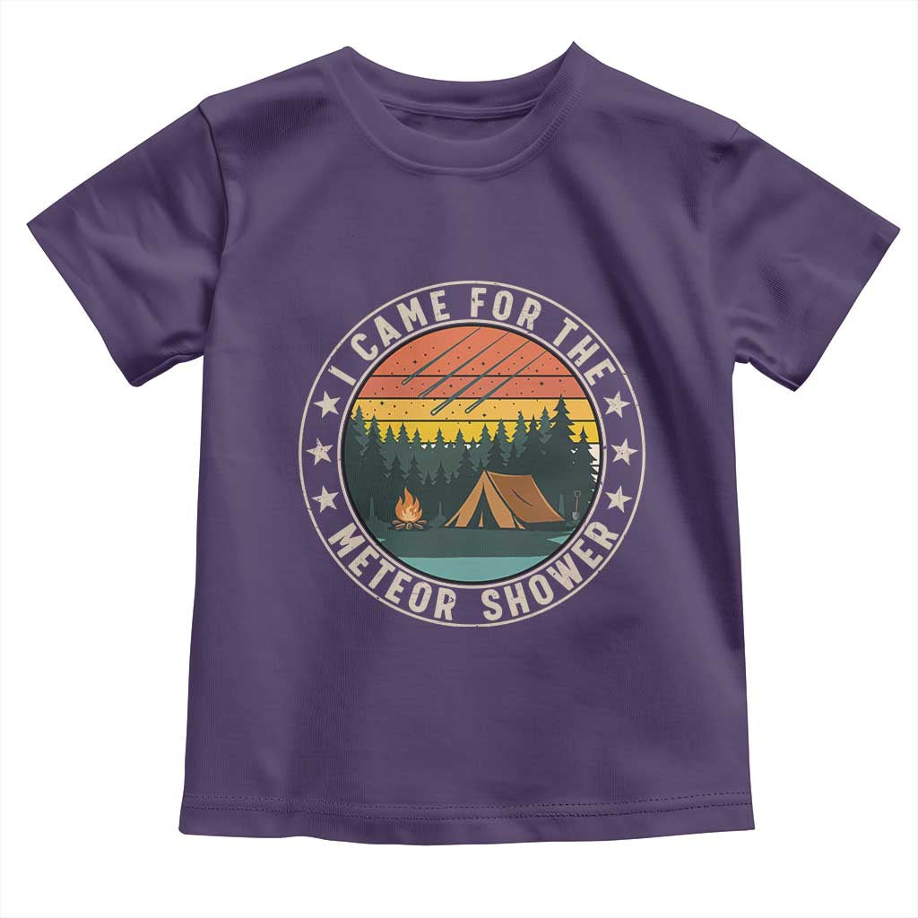 I Came For The Meteor Shower Toddler T Shirt Stargazer Camping Gift