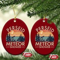 Perseid Meteor Shower Ceramic Ornament Vintage Astronomy Lover