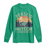 Perseid Meteor Shower Long Sleeve Shirt Vintage Astronomy Lover