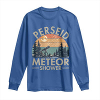 Perseid Meteor Shower Long Sleeve Shirt Vintage Astronomy Lover