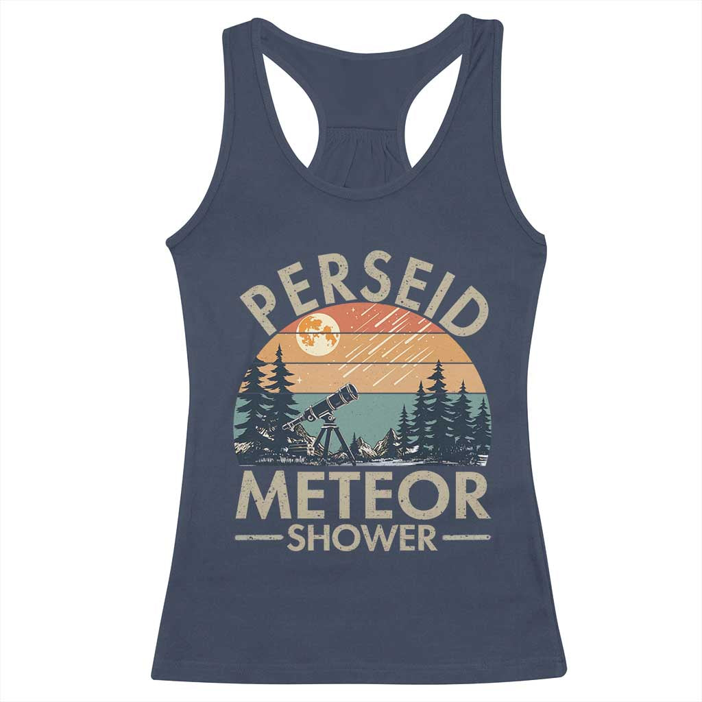 Perseid Meteor Shower Racerback Tank Top Vintage Astronomy Lover