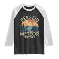 Perseid Meteor Shower Raglan Shirt Vintage Astronomy Lover