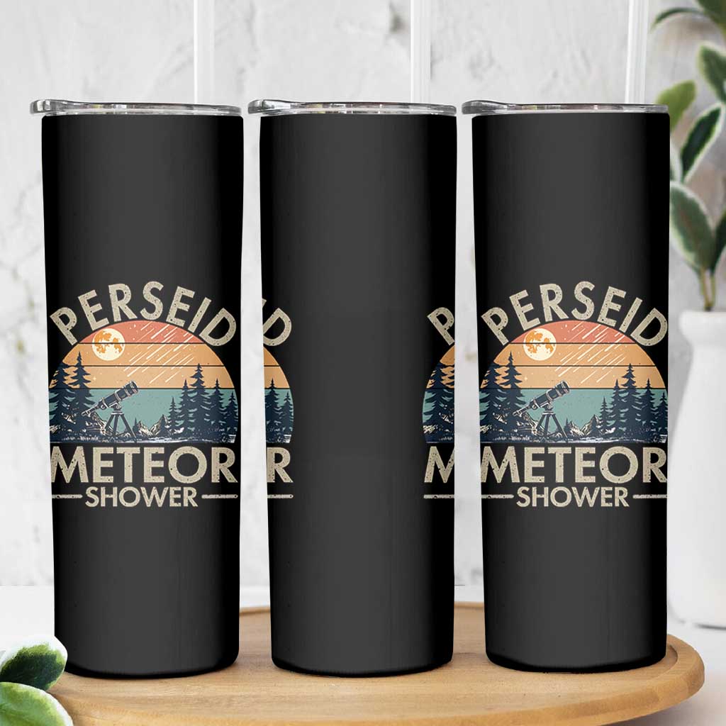 Perseid Meteor Shower Skinny Tumbler Vintage Astronomy Lover
