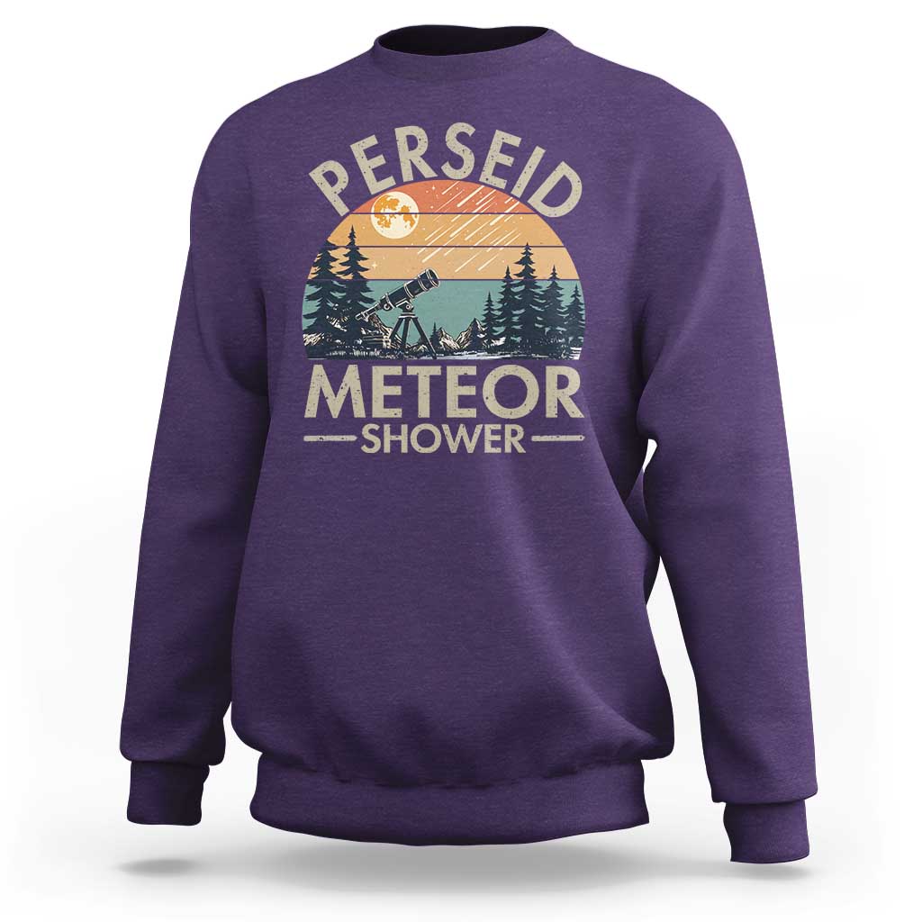 Perseid Meteor Shower Sweatshirt Vintage Astronomy Lover