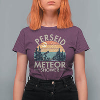 Perseid Meteor Shower T Shirt For Women Vintage Astronomy Lover