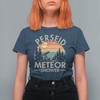 Perseid Meteor Shower T Shirt For Women Vintage Astronomy Lover