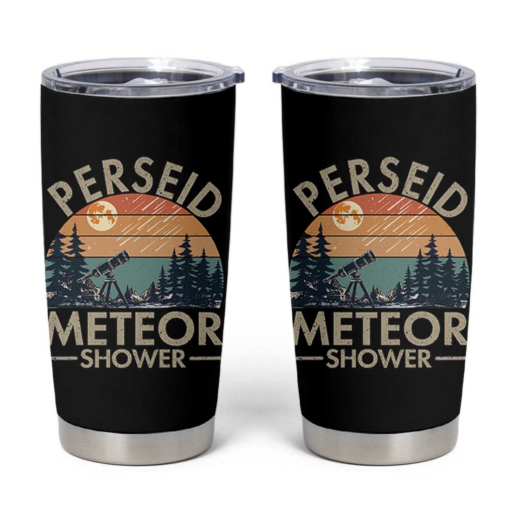 Perseid Meteor Shower Tumbler Cup Vintage Astronomy Lover