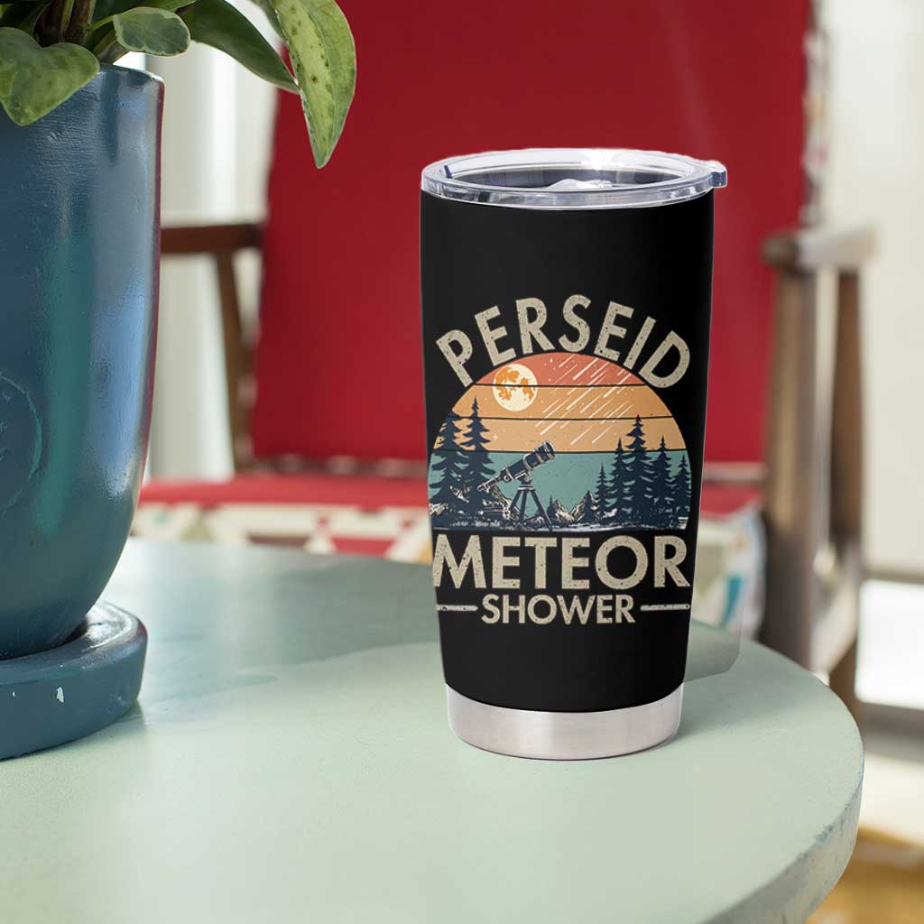 Perseid Meteor Shower Tumbler Cup Vintage Astronomy Lover