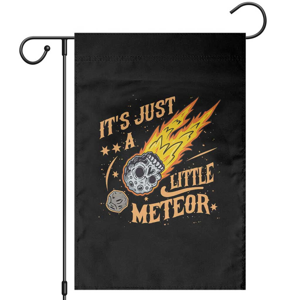 Funny Skull Meteorite Garden Flag Just A Little Meteor
