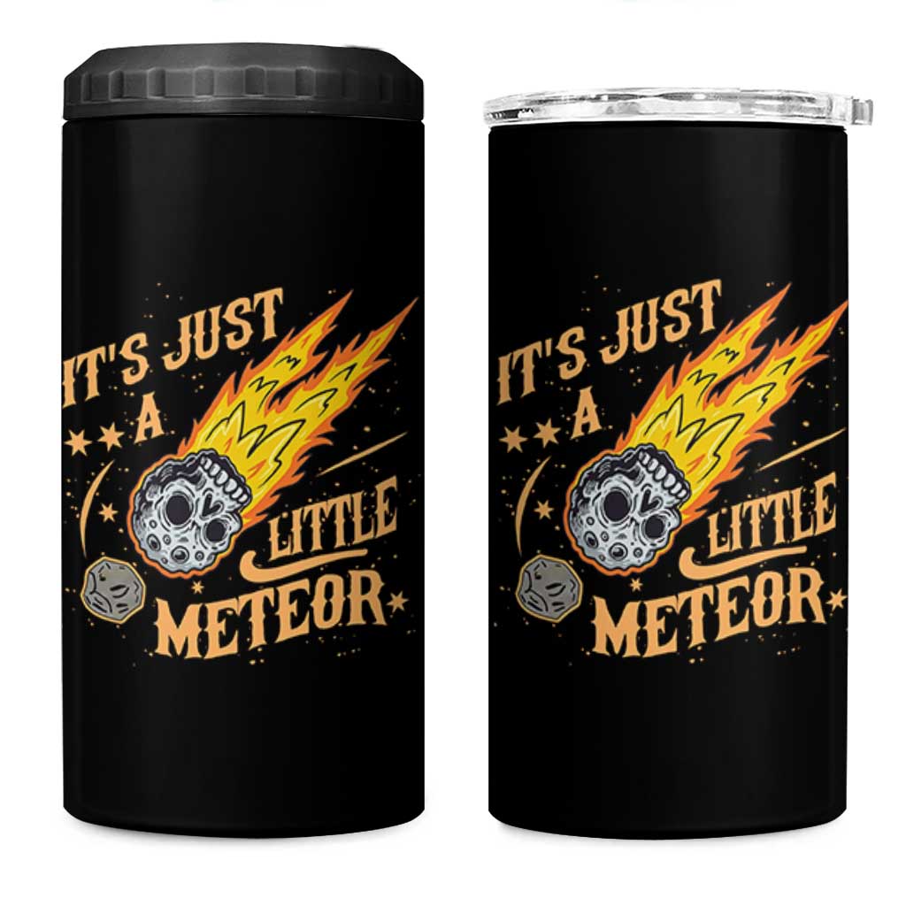 Funny Skull Meteorite 4 in 1 Can Cooler Tumbler Just A Little Meteor