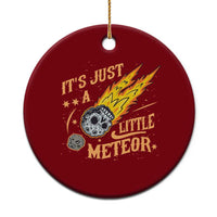 Funny Skull Meteorite Ceramic Ornament Just A Little Meteor