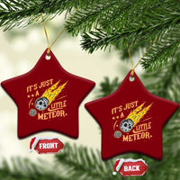 Funny Skull Meteorite Ceramic Ornament Just A Little Meteor