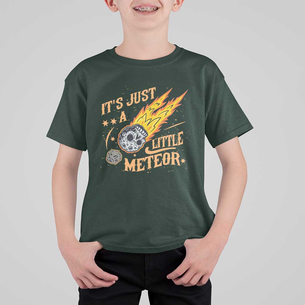 Funny Skull Meteorite T Shirt For Kid Just A Little Meteor