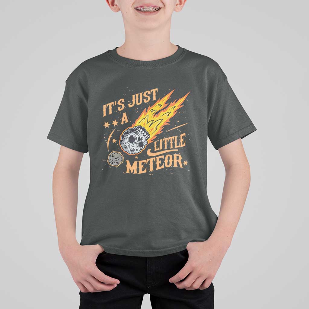Funny Skull Meteorite T Shirt For Kid Just A Little Meteor