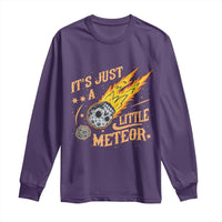 Funny Skull Meteorite Long Sleeve Shirt Just A Little Meteor