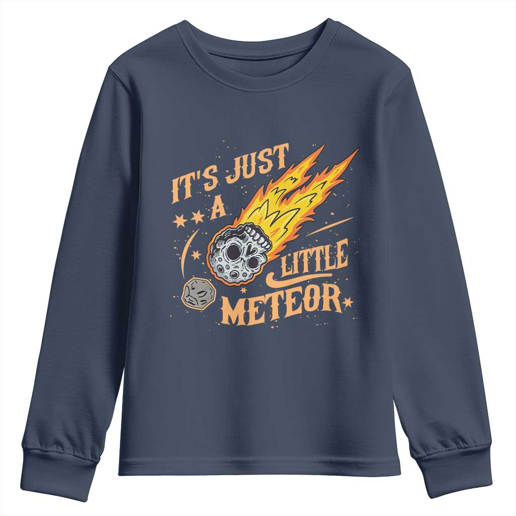 Funny Skull Meteorite Youth Sweatshirt Just A Little Meteor
