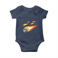Skull Meteorite Baby Onesie Deep Space Asteroid Meteor Shower