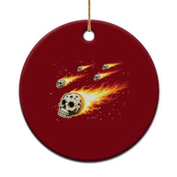 Skull Meteorite Ceramic Ornament Deep Space Asteroid Meteor Shower