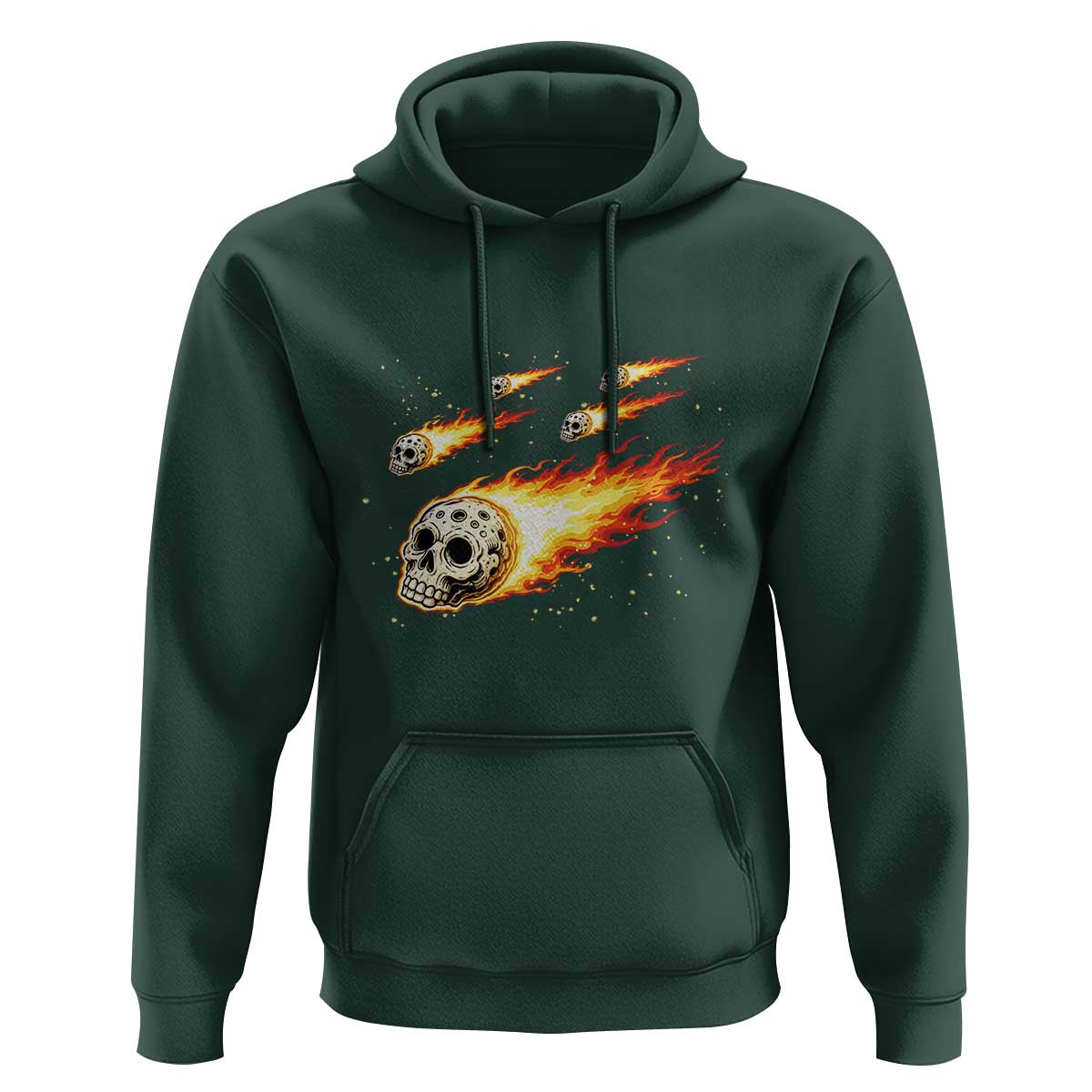 Skull Meteorite Hoodie Deep Space Asteroid Meteor Shower