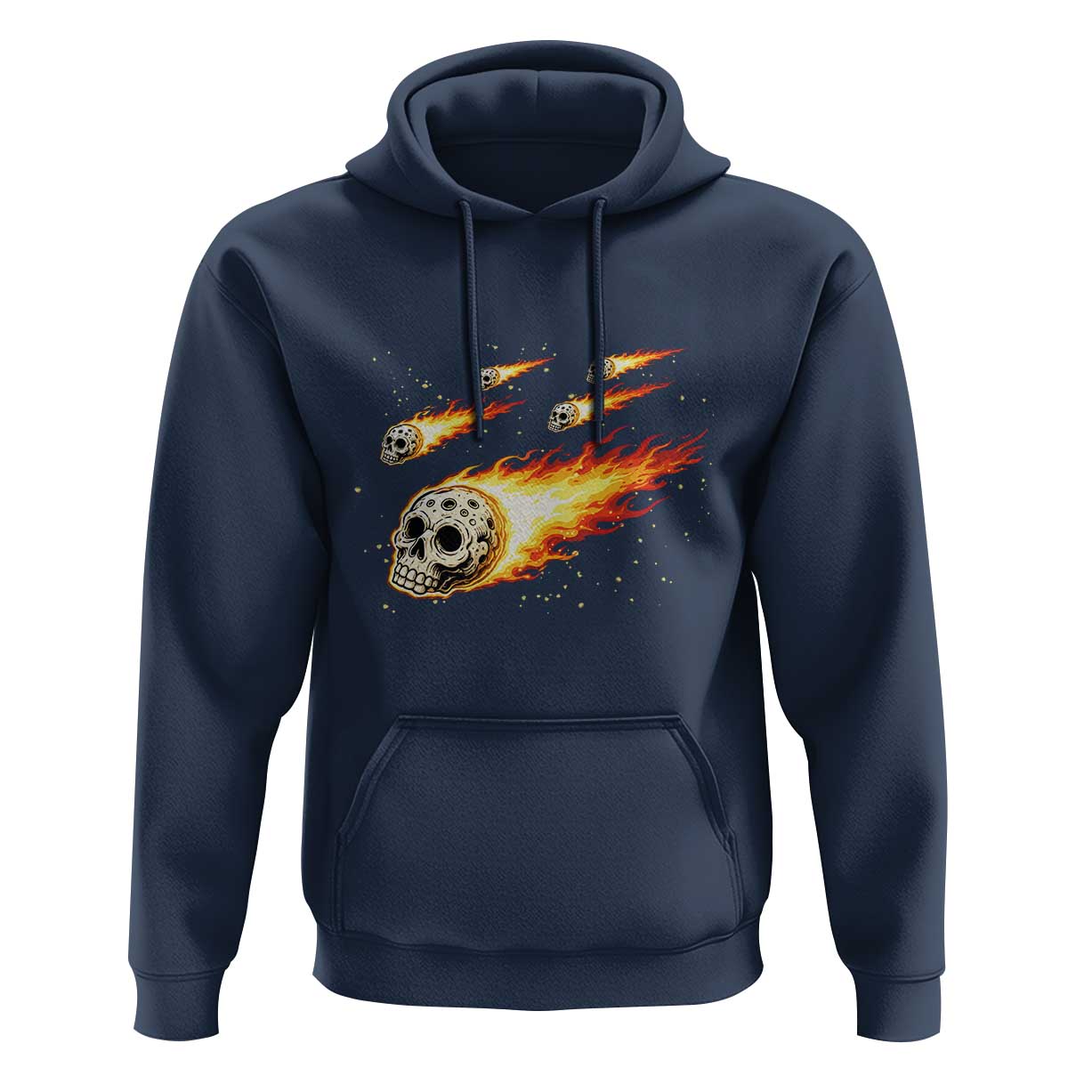 Skull Meteorite Hoodie Deep Space Asteroid Meteor Shower