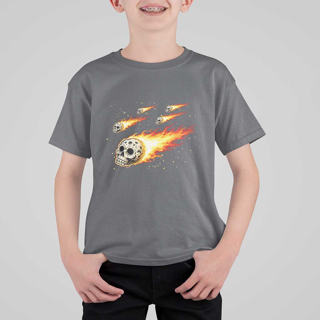 Skull Meteorite T Shirt For Kid Deep Space Asteroid Meteor Shower