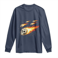Skull Meteorite Long Sleeve Shirt Deep Space Asteroid Meteor Shower