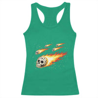 Skull Meteorite Racerback Tank Top Deep Space Asteroid Meteor Shower