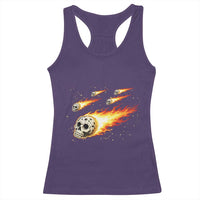 Skull Meteorite Racerback Tank Top Deep Space Asteroid Meteor Shower