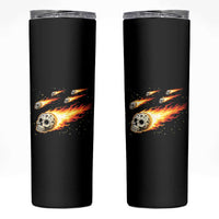 Skull Meteorite Skinny Tumbler Deep Space Asteroid Meteor Shower