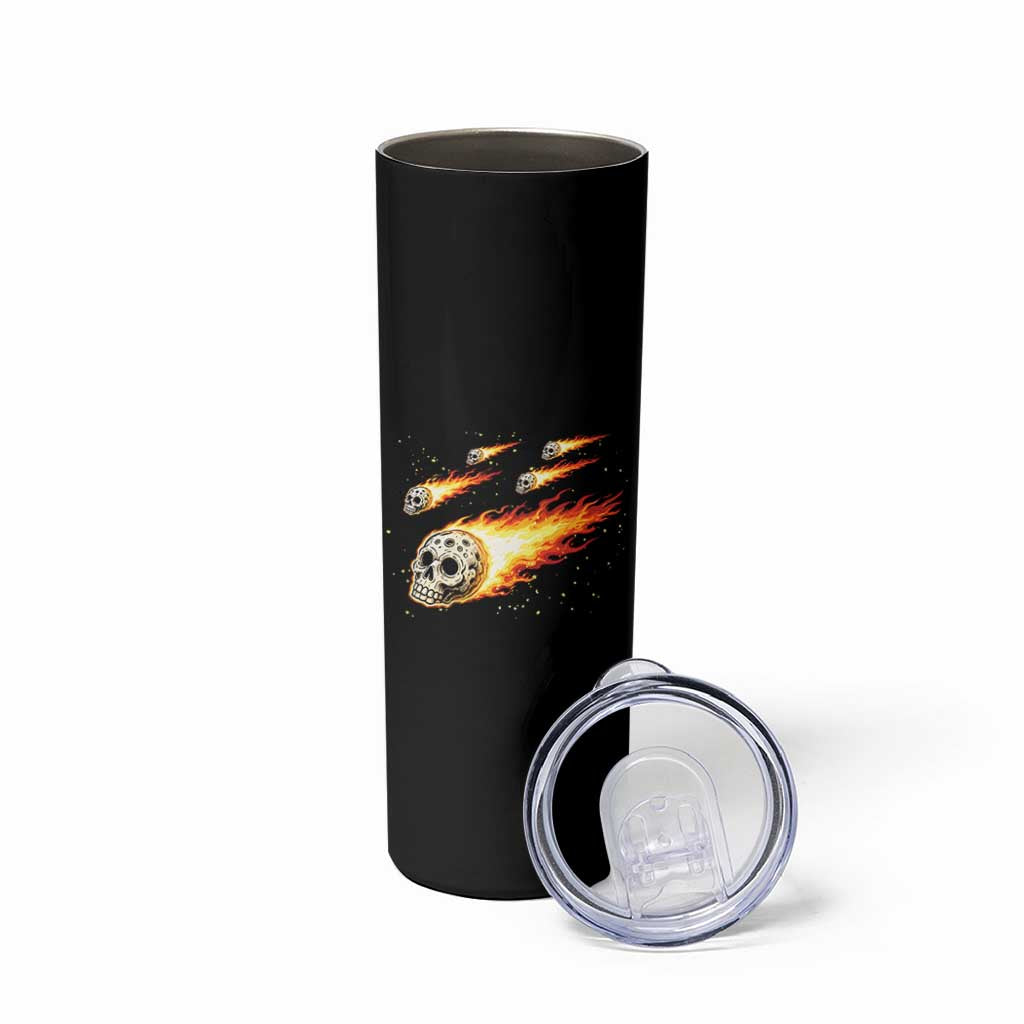 Skull Meteorite Skinny Tumbler Deep Space Asteroid Meteor Shower