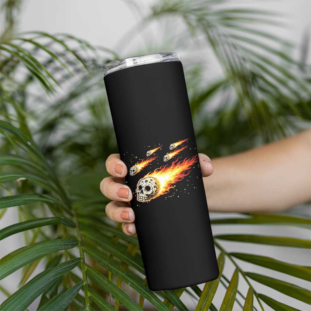 Skull Meteorite Skinny Tumbler Deep Space Asteroid Meteor Shower