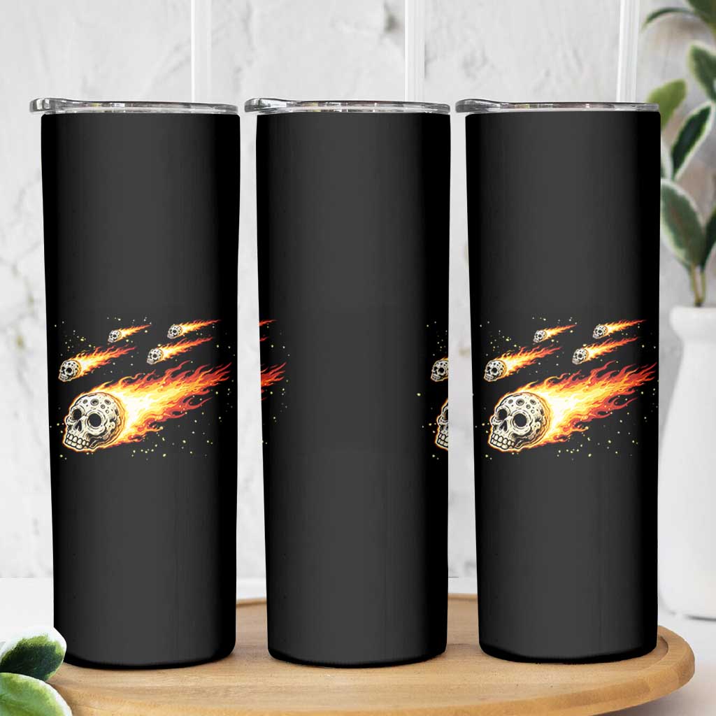 Skull Meteorite Skinny Tumbler Deep Space Asteroid Meteor Shower