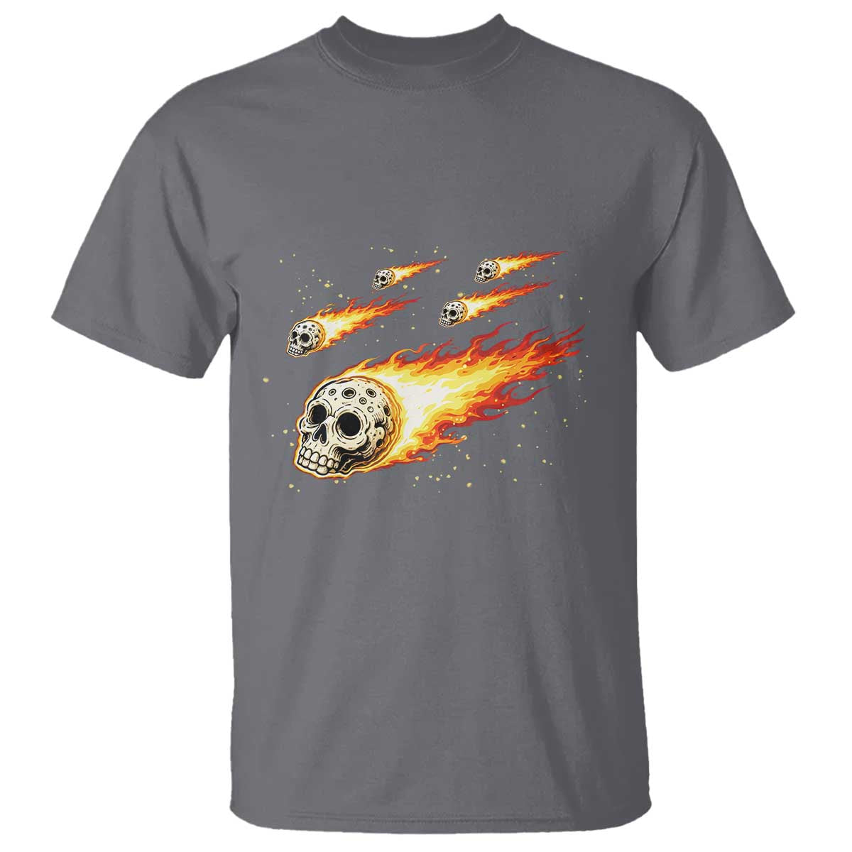 Skull Meteorite T Shirt Deep Space Asteroid Meteor Shower